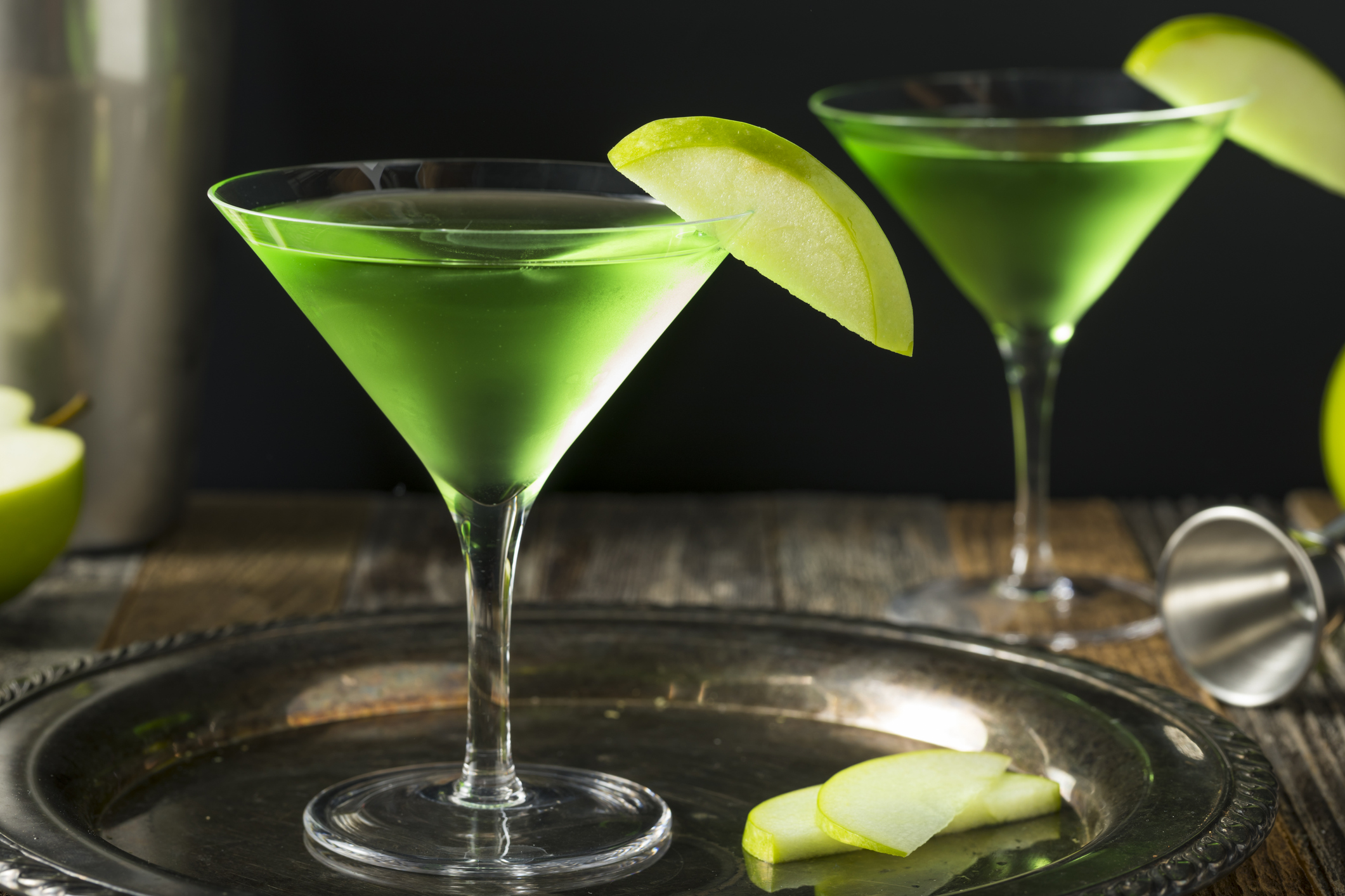 apple martini cocktails